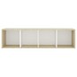 vidaXL TV-Schränke 2 Stk. Weiß Sonoma-Eiche 142,5x35x36,5cm vidaXL TV-Schränke 2 Stk. Weiß Sonoma-Eiche 142,5x35x36,5cm