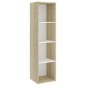 vidaXL TV-Schränke 2 Stk. Weiß Sonoma-Eiche 142,5x35x36,5cm vidaXL TV-Schränke 2 Stk. Weiß Sonoma-Eiche 142,5x35x36,5cm