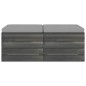 Garten-Paletten-Hocker 2 Stk. mit Kissen Kiefer Massivholz Garten-Paletten-Hocker 2 Stk. mit Kissen Kiefer Massivholz