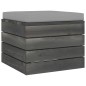 Garten-Paletten-Hocker 2 Stk. mit Kissen Kiefer Massivholz Garten-Paletten-Hocker 2 Stk. mit Kissen Kiefer Massivholz