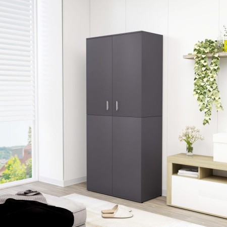vidaXL Schuhschrank Grau 80×39×178 cm Holzwerkstoff