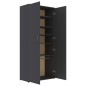 vidaXL Schuhschrank Grau 80×39×178 cm Holzwerkstoff vidaXL Schuhschrank Grau 80×39×178 cm Holzwerkstoff