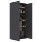 vidaXL Schuhschrank Grau 80×39×178 cm Holzwerkstoff vidaXL Schuhschrank Grau 80×39×178 cm Holzwerkstoff