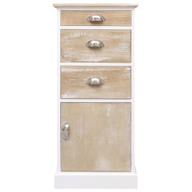 vidaXL Beistellschrank 38x28x86 cm Massivholz Paulownia