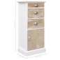 vidaXL Beistellschrank 38x28x86 cm Massivholz Paulownia vidaXL Beistellschrank 38x28x86 cm Massivholz Paulownia