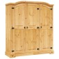 vidaXL Kleiderschrank Mexiko-Stil Kiefernholz 3 Türen vidaXL Kleiderschrank Mexiko-Stil Kiefernholz 3 Türen