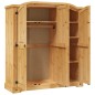 vidaXL Kleiderschrank Mexiko-Stil Kiefernholz 3 Türen vidaXL Kleiderschrank Mexiko-Stil Kiefernholz 3 Türen