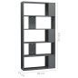 vidaXL Bücherregal/Raumteiler Hochglanz-Grau 80x24x159 cm vidaXL Bücherregal/Raumteiler Hochglanz-Grau 80x24x159 cm