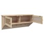 vidaXL Wandgarderobe Braun Holzwerkstoff und Rattan Natur vidaXL Wandgarderobe Braun Holzwerkstoff und Rattan Natur