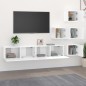 vidaXL TV-Wandschrank Weiß Holzwerkstoff vidaXL TV-Wandschrank Weiß Holzwerkstoff