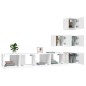 vidaXL TV-Wandschrank Weiß Holzwerkstoff vidaXL TV-Wandschrank Weiß Holzwerkstoff