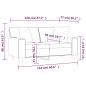 vidaXL 2-Sitzer-Sofa mit Zierkissen Schwarz 120 cm Kunstleder vidaXL 2-Sitzer-Sofa mit Zierkissen Schwarz 120 cm Kunstleder