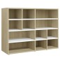 vidaXL Sideboard Weiß und Sonoma-Eiche 97x32x72 cm Holzwerkstoff vidaXL Sideboard Weiß und Sonoma-Eiche 97x32x72 cm Holzwerkstoff