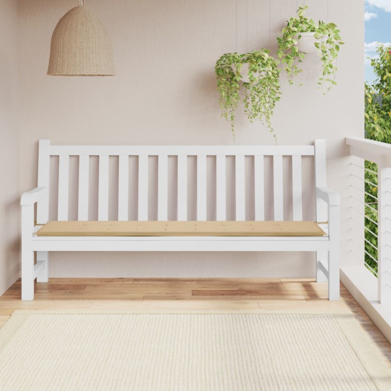 vidaXL Gartenbank-Auflage Beige 200x50x3 cm Oxford-Gewebe vidaXL Gartenbank-Auflage Beige 200x50x3 cm Oxford-Gewebe