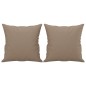 vidaXL 2-Sitzer-Sofa mit Zierkissen Cappuccino-Braun 140 cm Kunstleder vidaXL 2-Sitzer-Sofa mit Zierkissen Cappuccino-Braun 140 cm Kunstleder