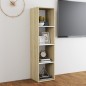 vidaXL TV-Schrank Weiß Sonoma-Eiche 142,5x35x36,5 cm Holzwerkstoff vidaXL TV-Schrank Weiß Sonoma-Eiche 142,5x35x36,5 cm Holzwerkstoff