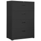vidaXL Aktenschrank Anthrazit 90x46x134 cm Stahl vidaXL Aktenschrank Anthrazit 90x46x134 cm Stahl