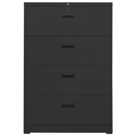 vidaXL Aktenschrank Anthrazit 90x46x134 cm Stahl