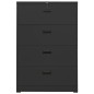 vidaXL Aktenschrank Anthrazit 90x46x134 cm Stahl vidaXL Aktenschrank Anthrazit 90x46x134 cm Stahl