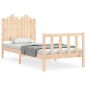 Bettgestell mit Kopfteil 90x190 cm Massivholz Bettgestell mit Kopfteil 90x190 cm Massivholz