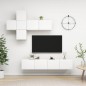 vidaXL 7-tlg. TV-Schrank-Set Weiß Holzwerkstoff vidaXL 7-tlg. TV-Schrank-Set Weiß Holzwerkstoff
