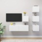 vidaXL 5-tlg. TV-Schrank-Set Weiß Holzwerkstoff vidaXL 5-tlg. TV-Schrank-Set Weiß Holzwerkstoff
