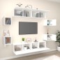 vidaXL 8-tlg. TV-Schrank-Set Weiß Holzwerkstoff vidaXL 8-tlg. TV-Schrank-Set Weiß Holzwerkstoff