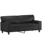 vidaXL 2-Sitzer-Sofa mit Zierkissen Schwarz 140 cm Kunstleder vidaXL 2-Sitzer-Sofa mit Zierkissen Schwarz 140 cm Kunstleder