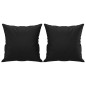 vidaXL 2-Sitzer-Sofa mit Zierkissen Schwarz 140 cm Kunstleder vidaXL 2-Sitzer-Sofa mit Zierkissen Schwarz 140 cm Kunstleder