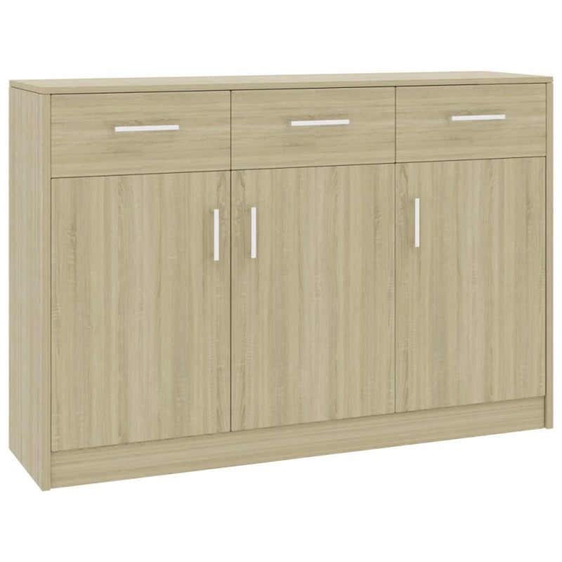 vidaXL Sideboard Sonoma-Eiche 110x30x75 cm Holzwerkstoff vidaXL Sideboard Sonoma-Eiche 110x30x75 cm Holzwerkstoff