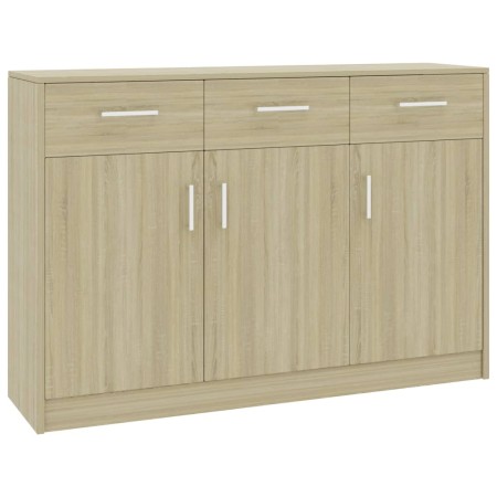 vidaXL Sideboard Sonoma-Eiche 110x30x75 cm Holzwerkstoff