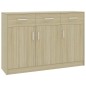 vidaXL Sideboard Sonoma-Eiche 110x30x75 cm Holzwerkstoff vidaXL Sideboard Sonoma-Eiche 110x30x75 cm Holzwerkstoff
