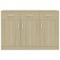 vidaXL Sideboard Sonoma-Eiche 110x30x75 cm Holzwerkstoff vidaXL Sideboard Sonoma-Eiche 110x30x75 cm Holzwerkstoff
