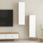 vidaXL TV-Schränke 2Stk. Weiß Sonoma-Eiche 30,5x30x110cm Holzwerkstoff vidaXL TV-Schränke 2Stk. Weiß Sonoma-Eiche 30,5x30x110cm Holzwerkstoff