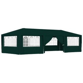 vidaXL Profi-Partyzelt mit Seitenwänden 4×9 m Grün 90 g/m²