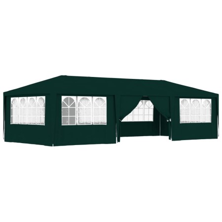 vidaXL Profi-Partyzelt mit Seitenwänden 4×9 m Grün 90 g/m²