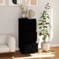 vidaXL Sideboard Schwarz 32x34x75 cm Massivholz Kiefer vidaXL Sideboard Schwarz 32x34x75 cm Massivholz Kiefer