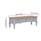 vidaXL TV-Schrank Grau 100 x 35 x 35 cm Holz vidaXL TV-Schrank Grau 100 x 35 x 35 cm Holz