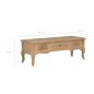 vidaXL TV-Schrank Braun 100 x 35 x 35 cm Holz vidaXL TV-Schrank Braun 100 x 35 x 35 cm Holz