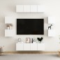 vidaXL 8-tlg. TV-Schrank-Set Weiß Holzwerkstoff vidaXL 8-tlg. TV-Schrank-Set Weiß Holzwerkstoff