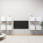 vidaXL TV-Wandschränke 8 Stk. Weiß 30,5x30x30 cm vidaXL TV-Wandschränke 8 Stk. Weiß 30,5x30x30 cm