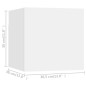 vidaXL TV-Wandschränke 8 Stk. Weiß 30,5x30x30 cm vidaXL TV-Wandschränke 8 Stk. Weiß 30,5x30x30 cm