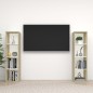 vidaXL TV-Schränke 2 Stk. Weiß Sonoma-Eiche 142,5x35x36,5cm vidaXL TV-Schränke 2 Stk. Weiß Sonoma-Eiche 142,5x35x36,5cm
