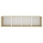 vidaXL TV-Schränke 2 Stk. Weiß Sonoma-Eiche 142,5x35x36,5cm vidaXL TV-Schränke 2 Stk. Weiß Sonoma-Eiche 142,5x35x36,5cm