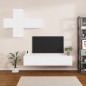 vidaXL 7-tlg. TV-Schrank-Set Weiß Holzwerkstoff vidaXL 7-tlg. TV-Schrank-Set Weiß Holzwerkstoff