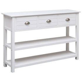 vidaXL Sideboard Weiß 115x30x76 cm Holz 