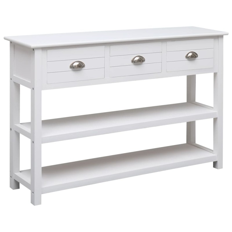 vidaXL Sideboard Weiß 115x30x76 cm Holz vidaXL Sideboard Weiß 115x30x76 cm Holz