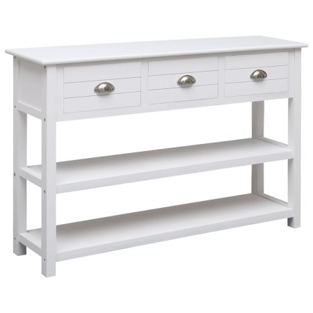 vidaXL Sideboard Weiß 115x30x76 cm Holz 