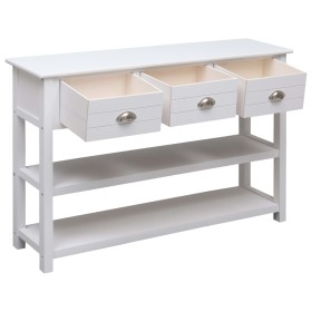 vidaXL Sideboard Weiß 115x30x76 cm Holz 