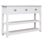 vidaXL Sideboard Weiß 115x30x76 cm Holz vidaXL Sideboard Weiß 115x30x76 cm Holz
